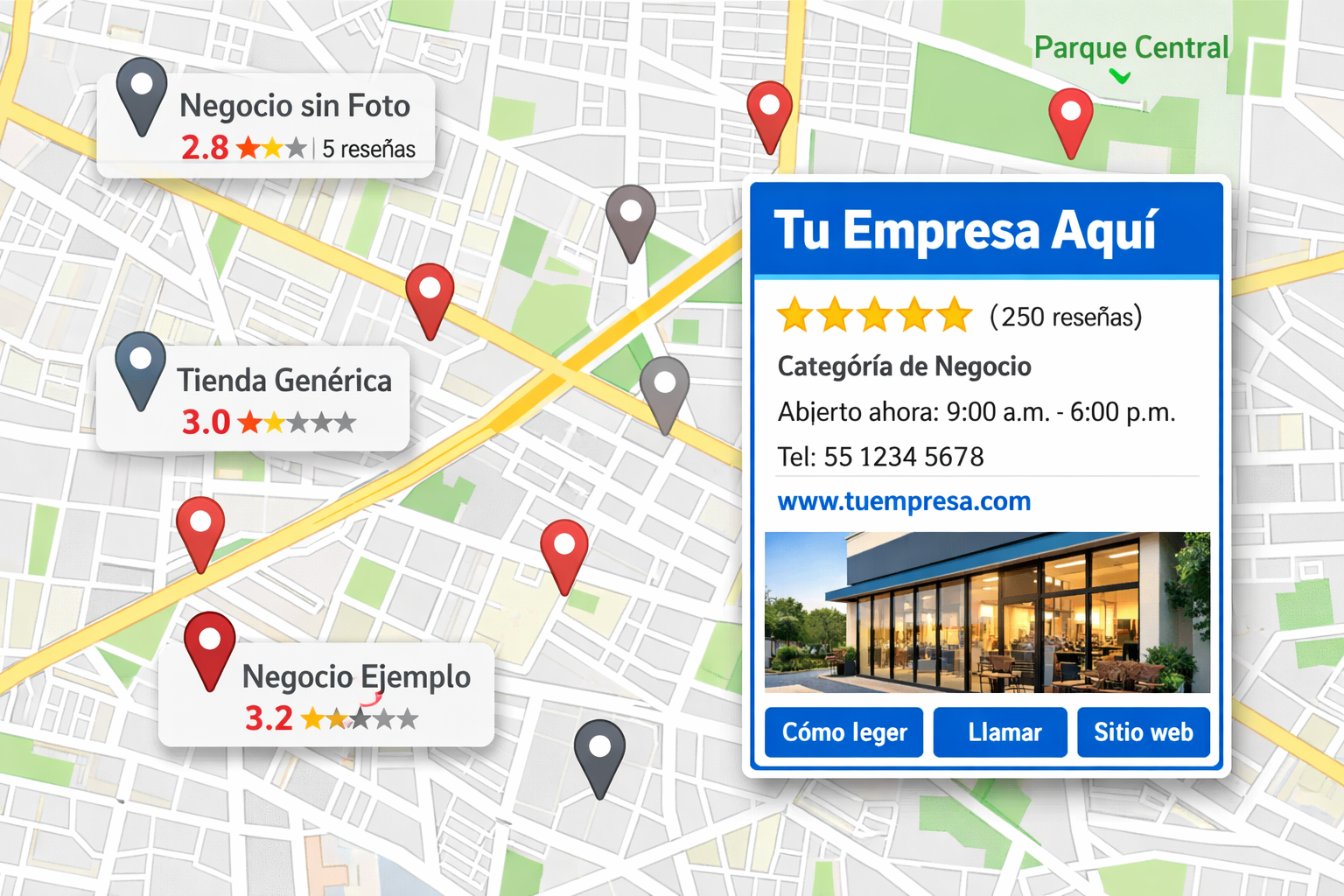 Tu negocio visible en Google Maps